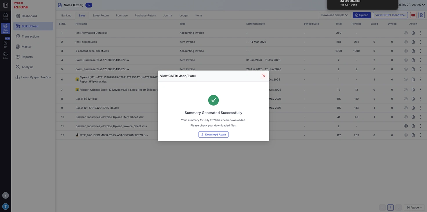 Step 6 - Success Screen with Auto Download